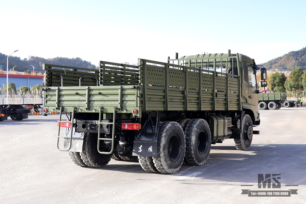 6x4东风越野卡车_210马力平头排半驾驶室改装运输车_东风货车出口特价整车