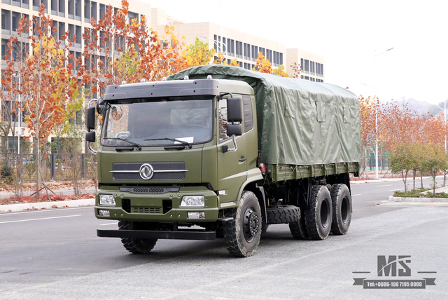 6x4 210马力东风越野卡车_平头排半驾驶室运输卡车货运卡车出售_东风出口特价整车