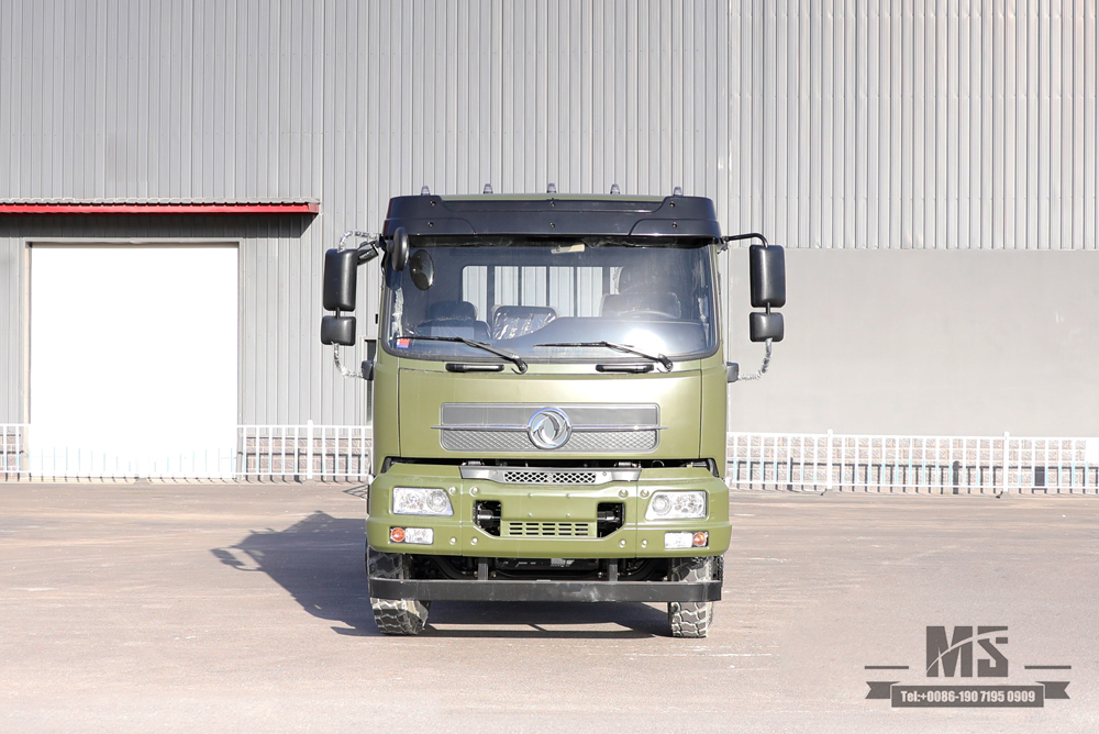 6x4东风越野卡车_210马力平头排半驾驶室改装运输车_东风货车出口特价整车