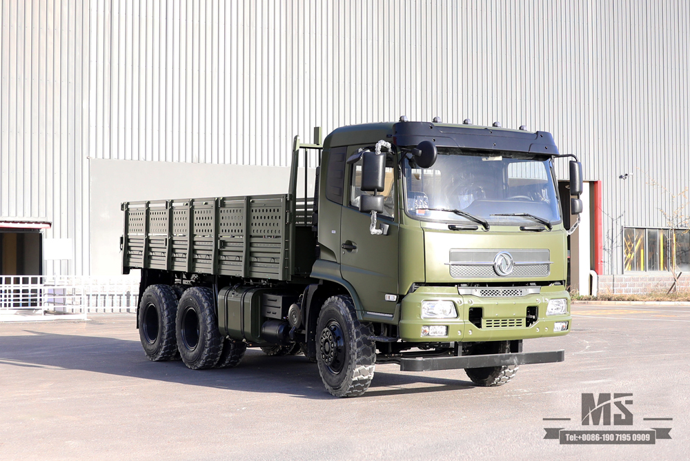 6x4东风越野卡车_210马力平头排半驾驶室改装运输车_东风货车出口特价整车