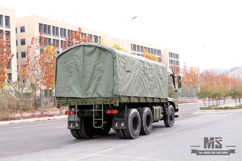 6x4 210马力东风越野卡车_平头排半驾驶室运输卡车货运卡车出售_东风出口特价整车