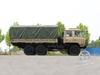Donggfeng EQ2102N越野卡车 - 210hp双行沙漠货物整车 |导出模型|带有篷布的空调