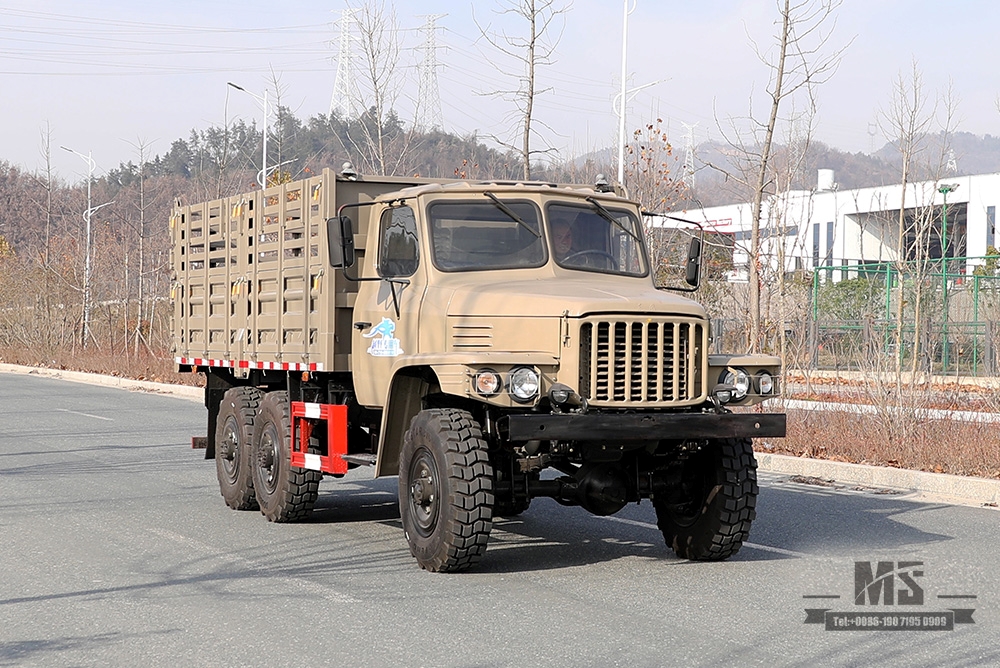 170马力东风EQ2082谷仓车_六轮驱动越野专用车_6WD双玻240 2.5T卡车_全轮驱动25Y卡车出口专用车