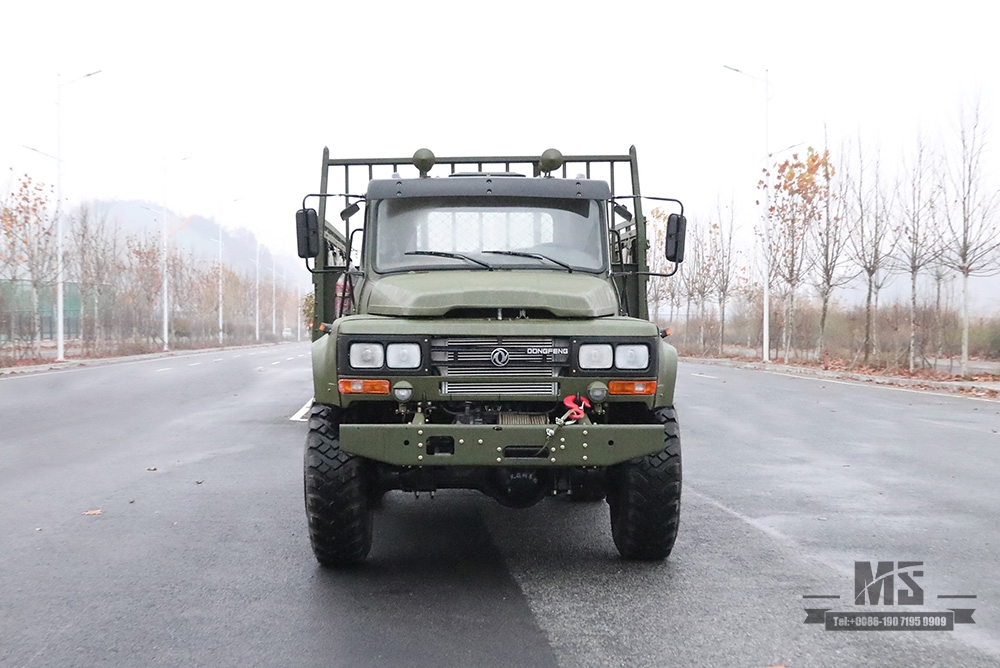 东风军绿六轮驱动EQ2100_6×6 190马力经典尖头3.5T三轴越野车出售_东风245运兵车出口专用整车 