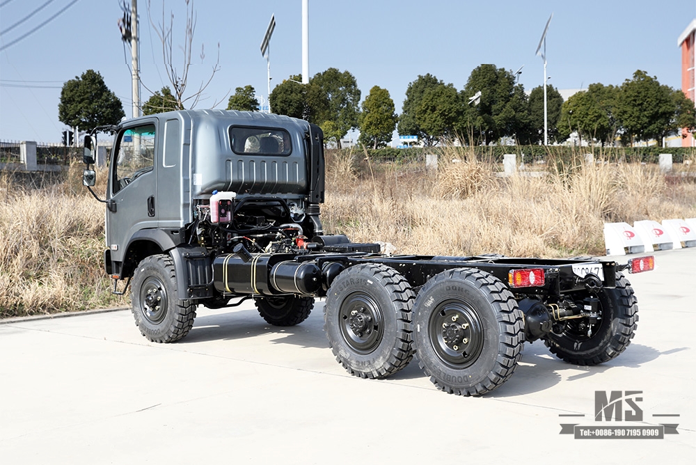 东风EQ2082 底盘 6*6平头卡车底盘改装_6WD 底盘“山猫”六轮驱动底盘配置_出口专用整车 底盘厂家