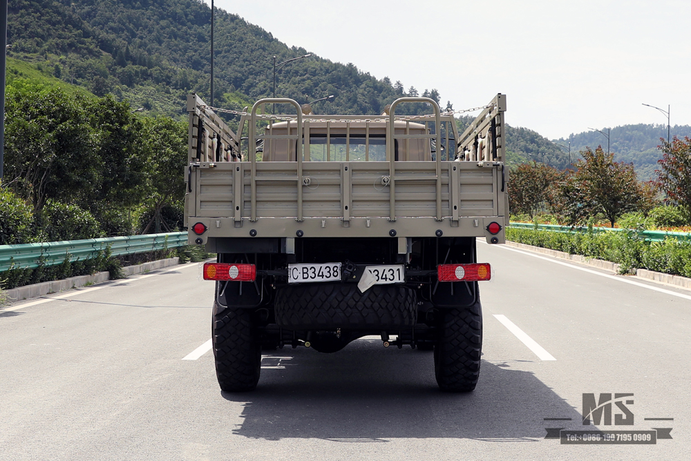 东风四轮驱动货车长头2.5吨越野卡车_4*4新型尖头驾驶室卡车_带绞车出口专用长途卡车整车