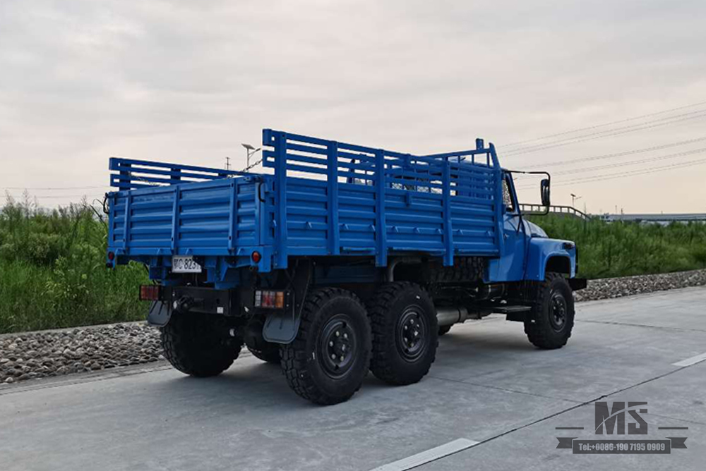 170马力东风EQ2082_六驱越野专用卡车_双玻单排240运输整车_6×6尖25Y卡车出口专用整车