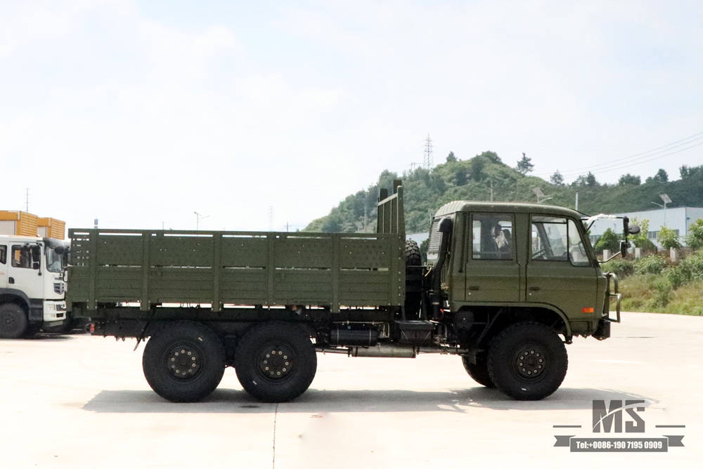 190马力东风6*6 EQ2102越野卡车_3.5T双排153驾驶室运输卡车出售_六轮驱动柴油卡车出口特价整车