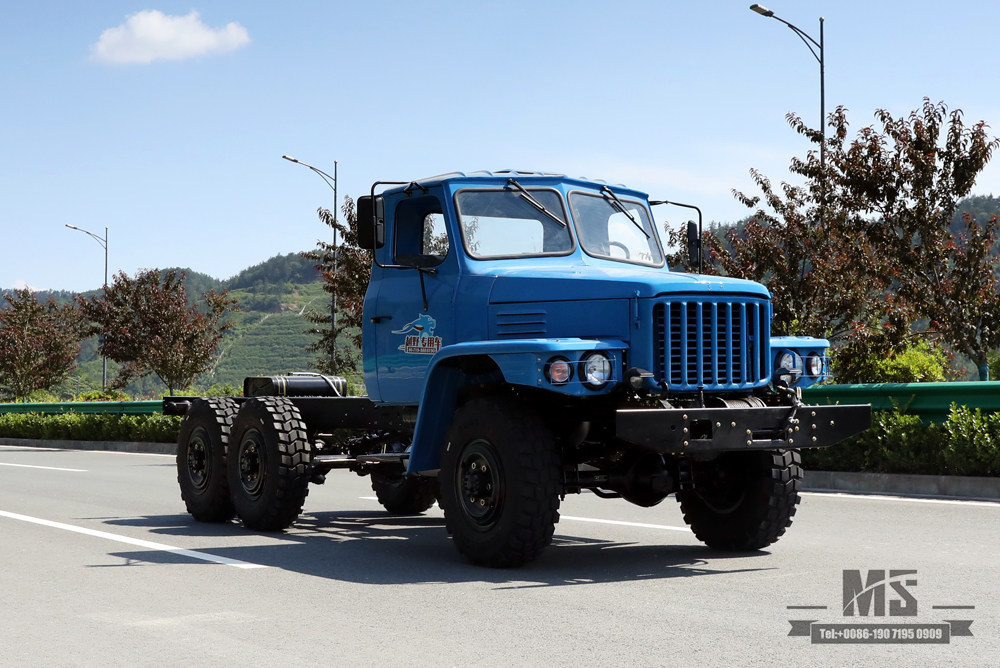 170马力EQ2082底盘_东风六驱EQ2082越野卡车底盘_双玻240运输车_6×6尖头25Y卡车出口专用底盘