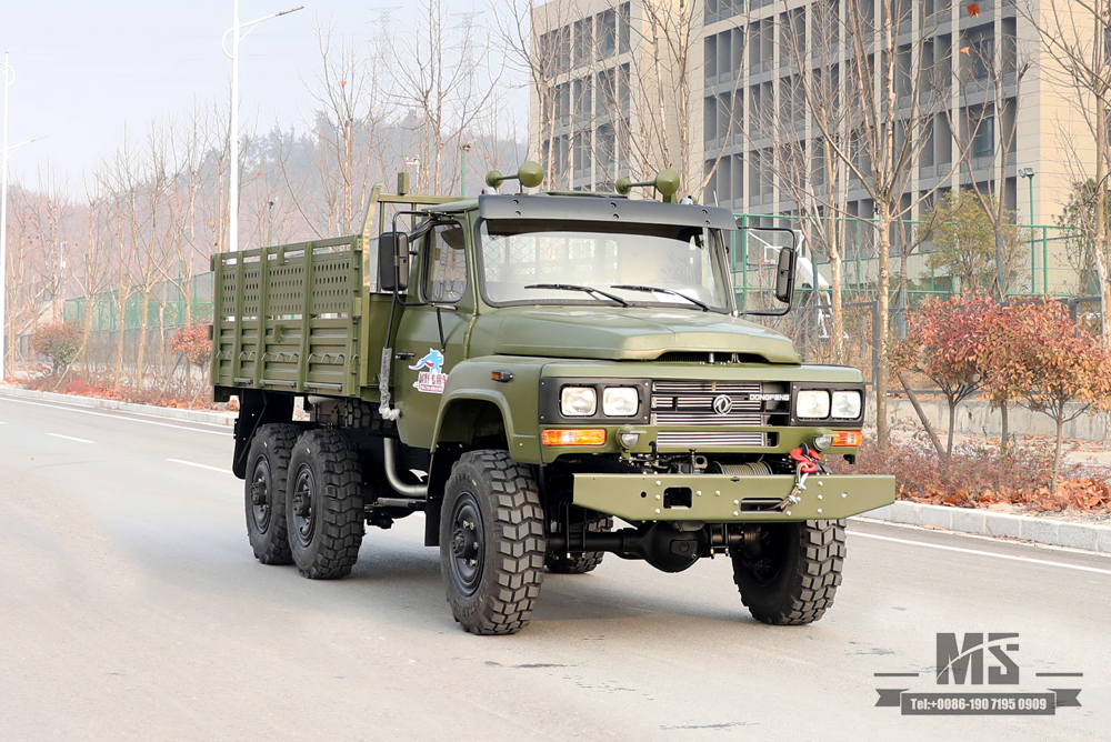 6×6东风EQ2082_170马力EQ2082六驱双玻越野专用车_240运输整车_出口专用整车