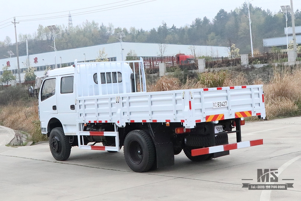 东风四轮驱动轻型卡车_小型卡车定制双排驾驶室4*4越野整车_东风卡车出售出口特价整车