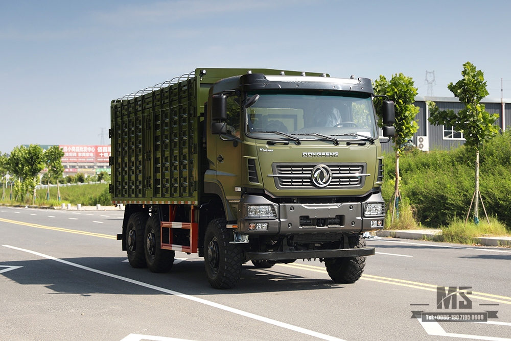 340马力东风六轮驱动越野货车_6*6 15T高集装箱重型卡车_6WD出口专用物流车