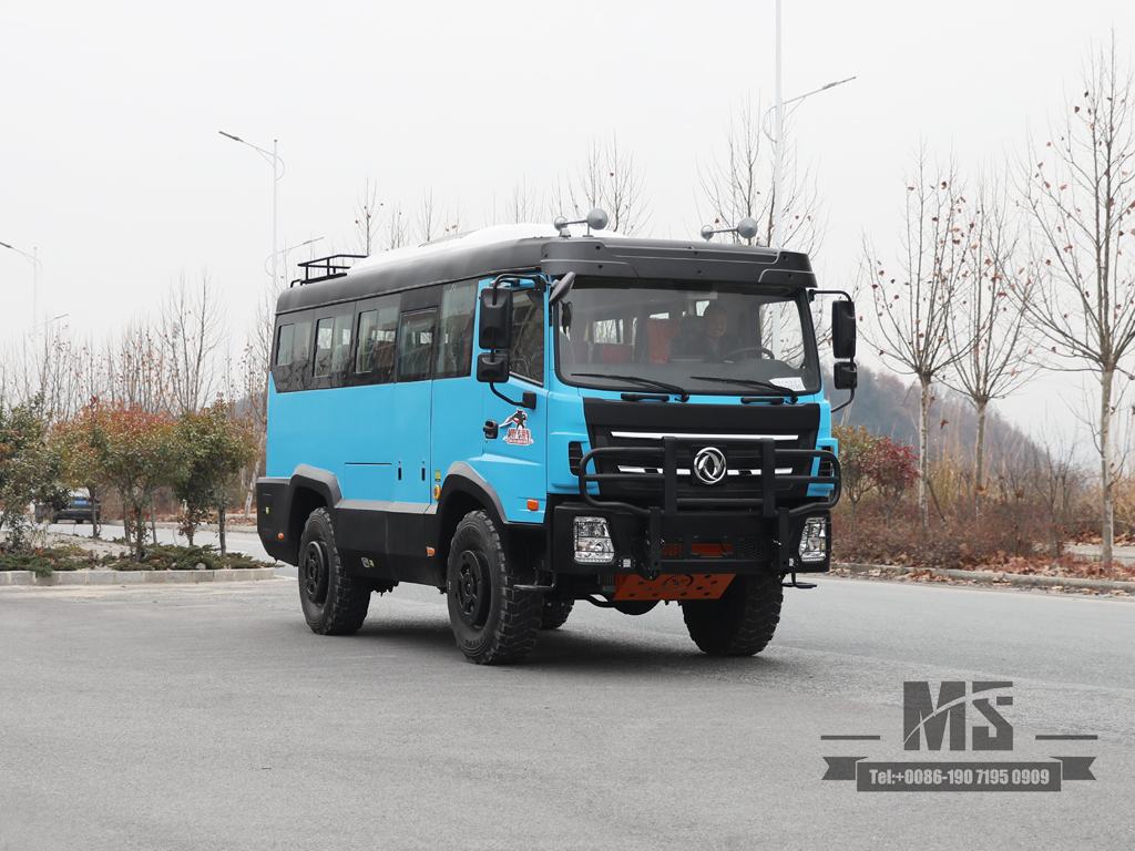 东风四轮驱动21座乡村运输客车|沙漠越野巴士|中国。