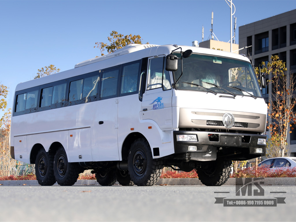 东风六轮驱动越野客车 190 马力 6*6 手动六速客车带保险杠东风客车出售改装制造商出口特价 整车