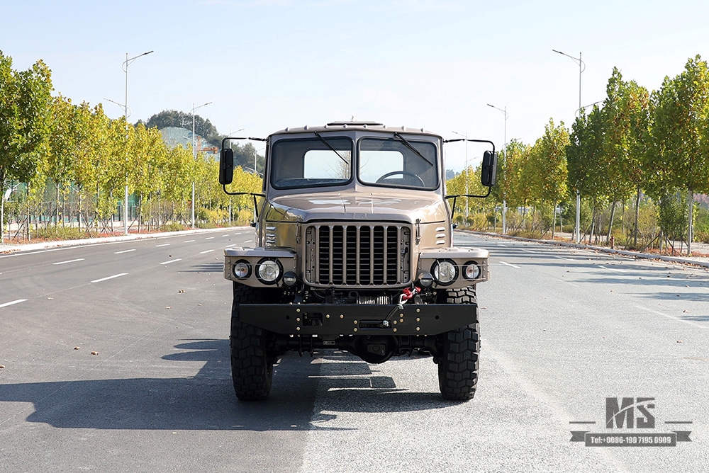 170马力香槟金EQ2082底盘_东风六驱越野卡车底盘_双玻240运输车_6×6尖头25Y卡车出口专用底盘