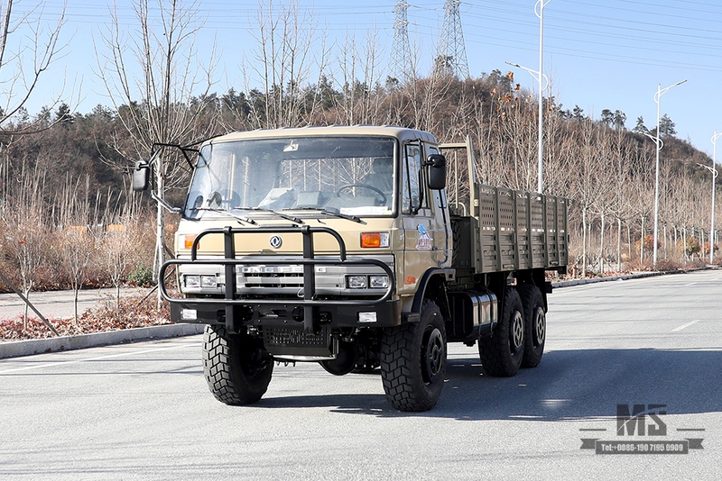 EQ2102 东风六轮驱动越野卡车_ 6×6 驼灰色半 153 驾驶室运输卡车_东风经典全驱卡车出口专用整车