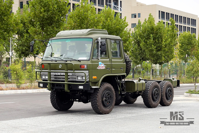 190马力东风EQ2102六轮驱动底盘_6×6 EQ246 153双排驾驶室军绿卡车底盘_东风卡车底盘出口专用整车 底盘