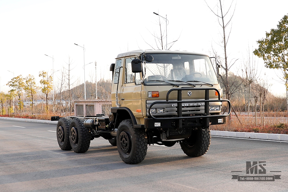 6×6 EQ2102东风越野卡车底盘_六轮驱动半153驾驶室卡车底盘_东风全驱出口专用整车 底盘