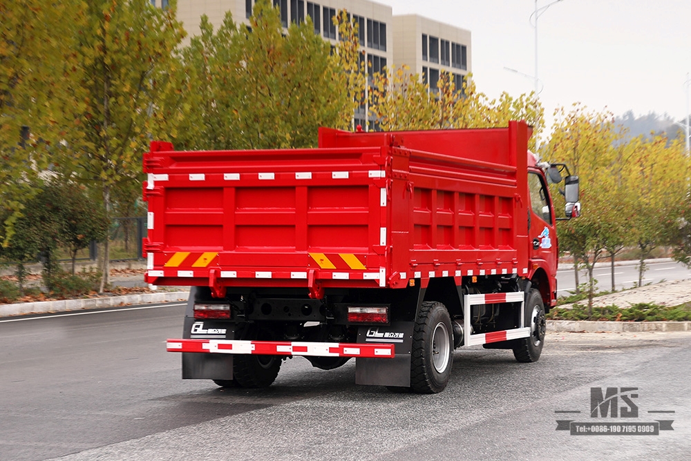 东风4×2轻型自卸卡车 160HP小型自卸车_左/右手5吨单排微型卡车改装制造商_出口专用卡车
