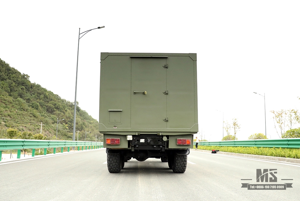 EQ2102东风六驱厢式车_ 6×6一辆半153驾驶室厢式货车运输车_东风全驱出口专用整车