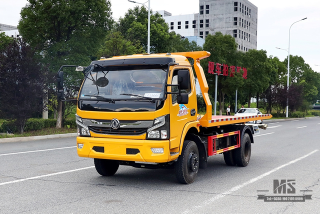 东风4*2清障车半地板清障车东风道路救援清障整车出口专用拖车
