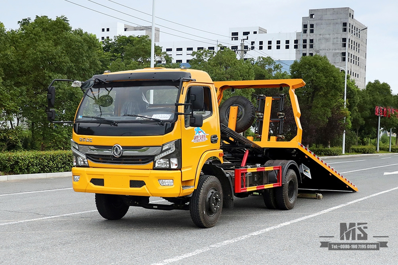 东风4*2清障车配3吨半地板清障车东风道路救援清障整车出口专用拖车
