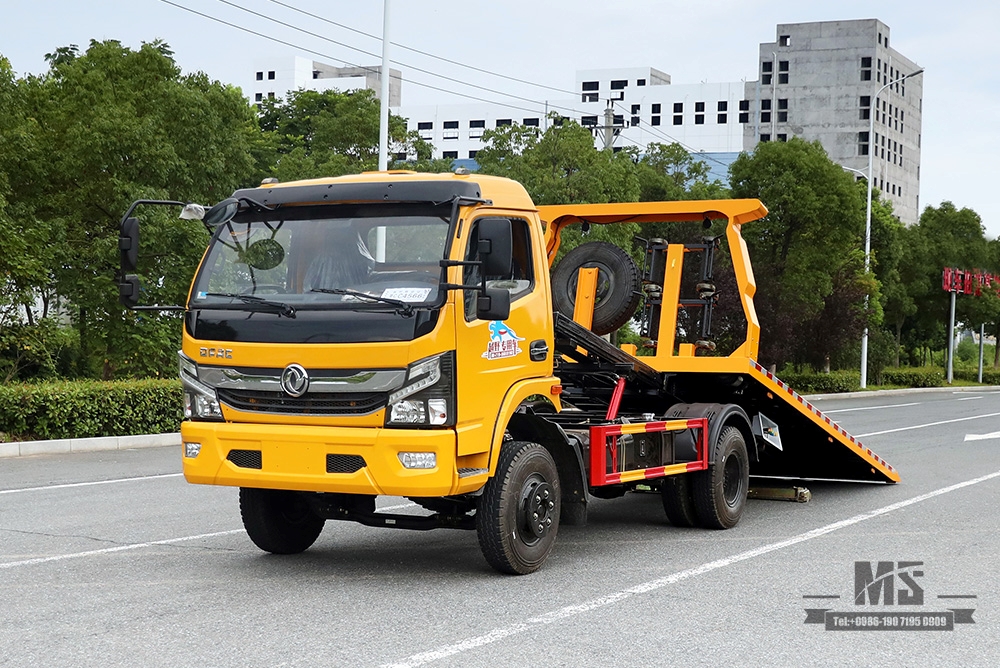 东风4*2清障车配3吨半地板清障车东风道路救援清障整车出口专用拖车