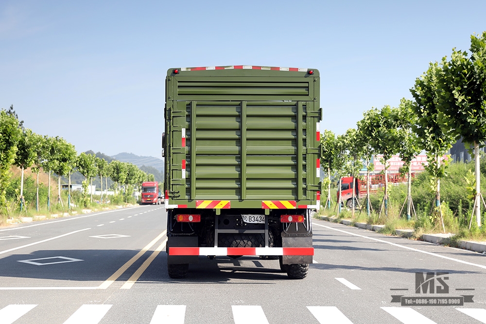 340马力东风六轮驱动越野货车_6*6 15T高集装箱重型卡车_6WD出口专用物流车