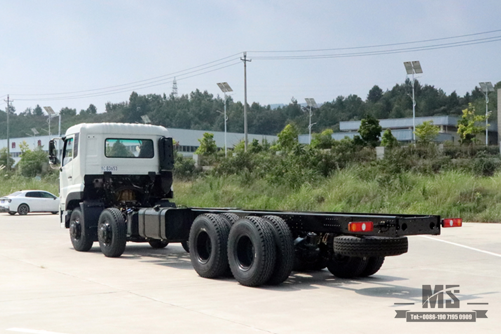东风8*4专用车底盘_30吨四桥东风重型商用整车 底盘_出口专用底盘定制改装