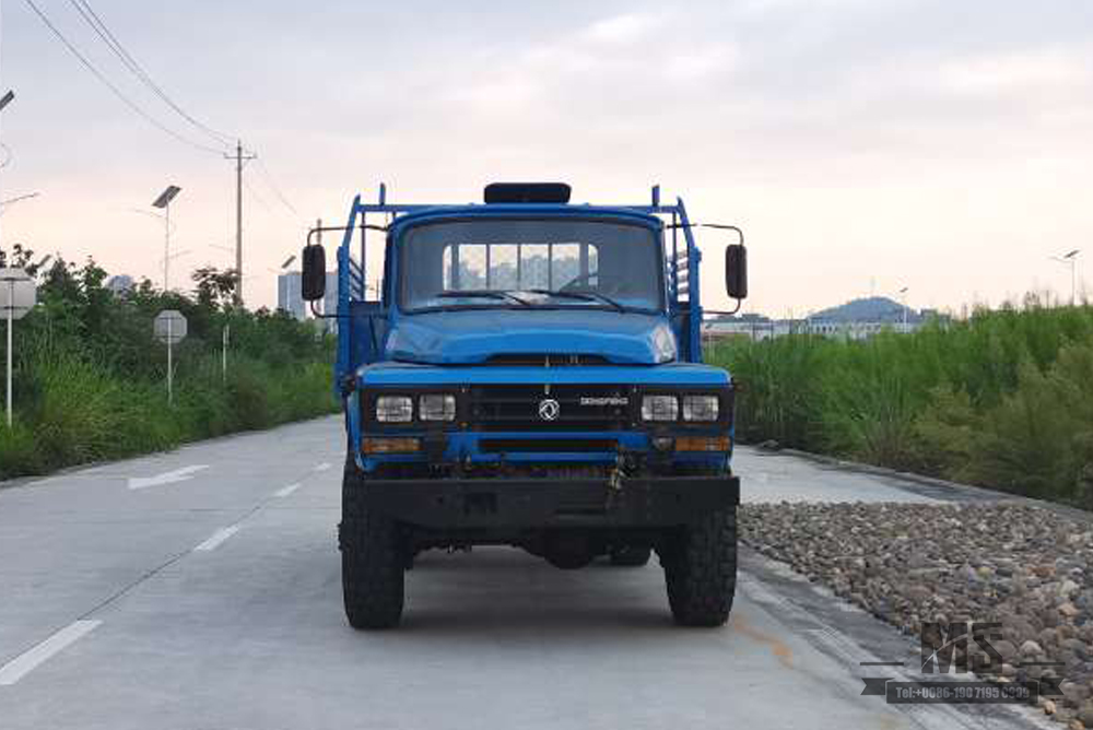 170马力东风EQ2082_六驱越野专用卡车_双玻单排240运输整车_6×6尖25Y卡车出口专用整车