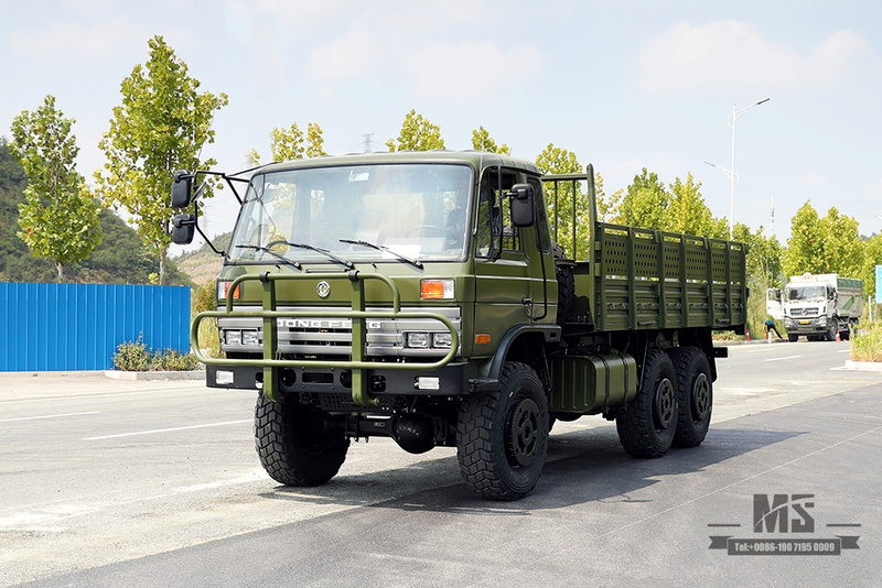 东风EQ2102G/246越野卡车_6×6 190马力6WD平头153 底盘改装货车运兵车_六轮驱动经典卡车出口专用整车 