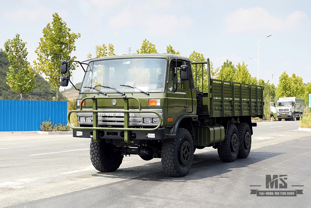 东风EQ2102G/246越野卡车_6×6 190马力6WD平头153 底盘改装货车运兵车_六轮驱动经典卡车出口专用整车 