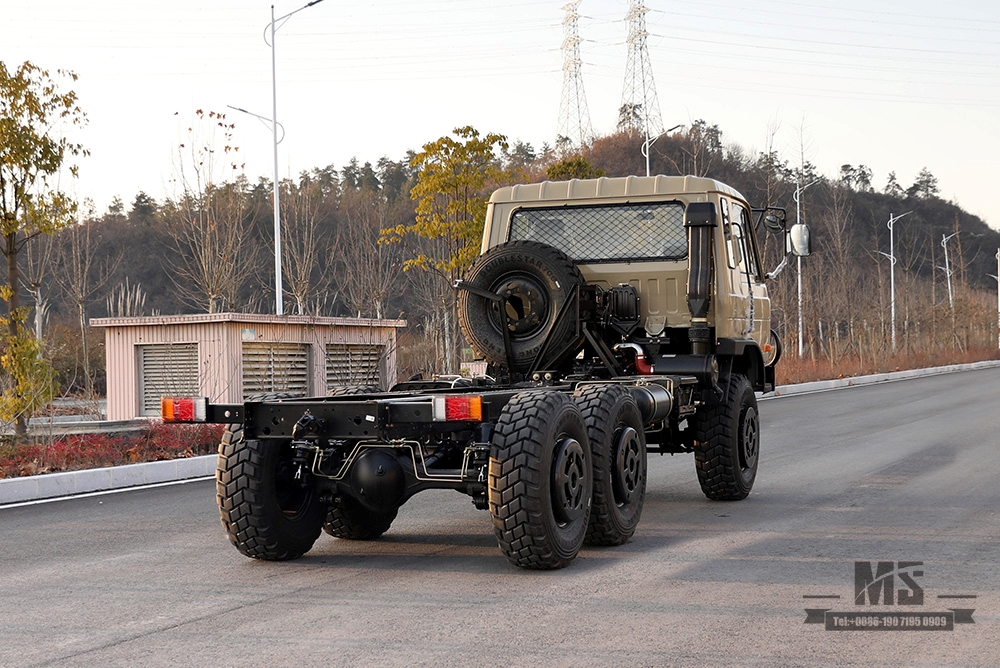 6×6 EQ2102东风越野卡车底盘_六轮驱动半153驾驶室卡车底盘_东风全驱出口专用整车 底盘