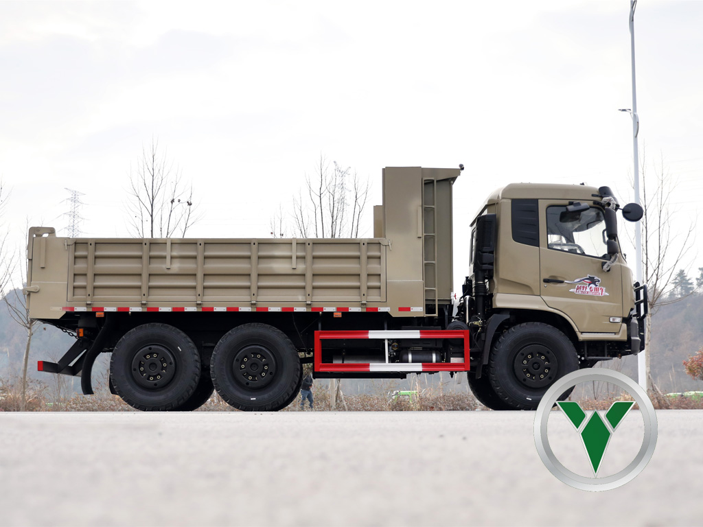 6x6平板自卸卡车 |重型垃圾场，可移动的侧面