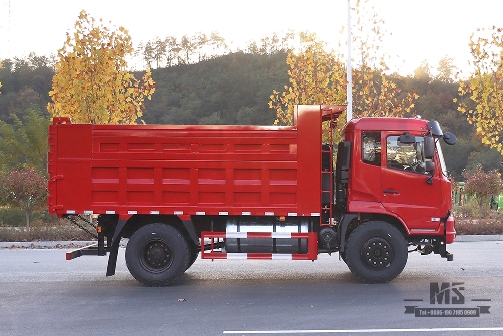 210马力东风4*2自卸卡车_平头排半自卸卡车越野运输卡车_出口特价整车