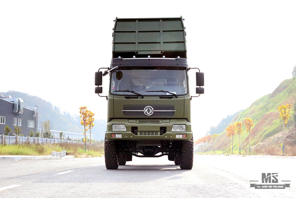 东风4*4越野自卸卡车_东风210hp 4×4越野平头排半卡车_出口特价整车