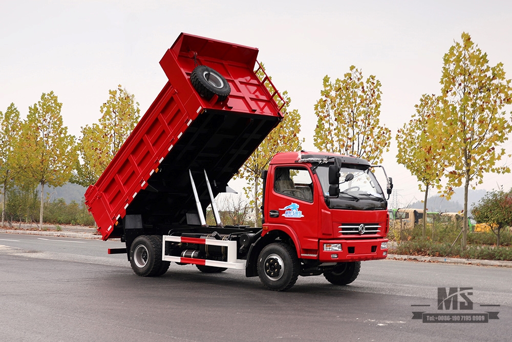 4×2轻型自卸卡车_东风160马力小型自卸车_左/右手5T单排微型矿用车出售_出口专用卡车