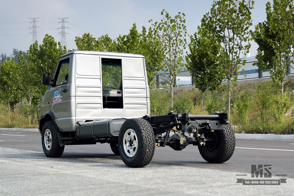 银色 113hp 依维柯 4*4 底盘_四轮驱动小型 底盘 依维柯短头 底盘_4WD 出口特价 整车 底盘 
