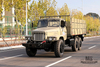 6×6东风EQ2100卡车_190马力东风六轮驱动长头单排高货箱运输车_全驱出口专用卡车
