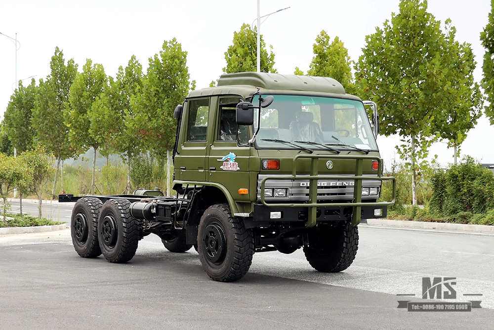 190马力东风EQ2102六轮驱动底盘_6×6 EQ246 153双排驾驶室军绿卡车底盘_东风卡车底盘出口专用整车 底盘
