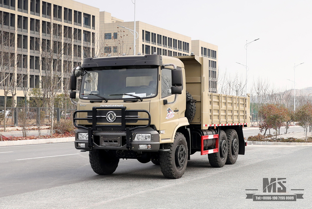210马力东风六轮驱动自卸卡车_ 6×6平头自卸车6*6越野运输卡车_出口特价整车