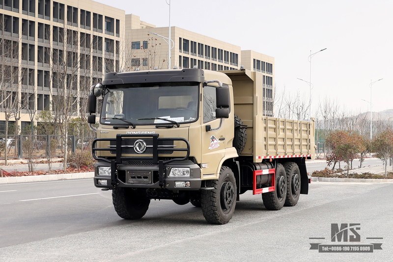 210马力东风六轮驱动自卸卡车_ 6×6平头自卸车6*6越野运输卡车_出口特价整车