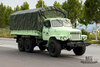 EQ2100E6D薄荷绿东风六驱越野车_190马力东风245单排尖头全驱货车_出口专用整车