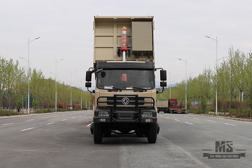 260马力东风6×6越野专用自卸卡车_六驱三轴后双胎矿用车_定制7T/13T叉车_出口专用整车