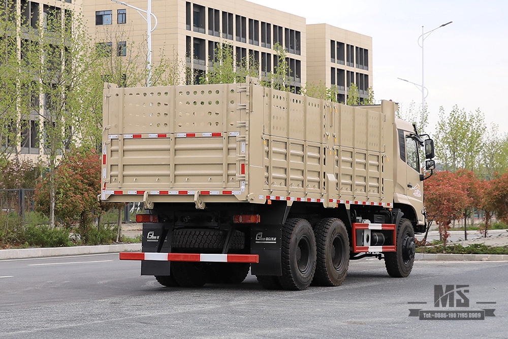 东风6×6越野专用自卸卡车_260马力六驱三轴后7T/13T双胎矿用卡车自卸车_6WD出口专用整车
