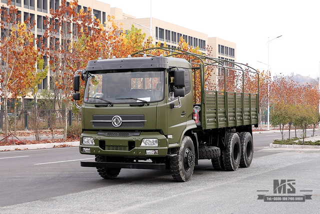 210马力东风6*4越野卡车_东风6x4平头半货车带篷布杆_出口特价整车