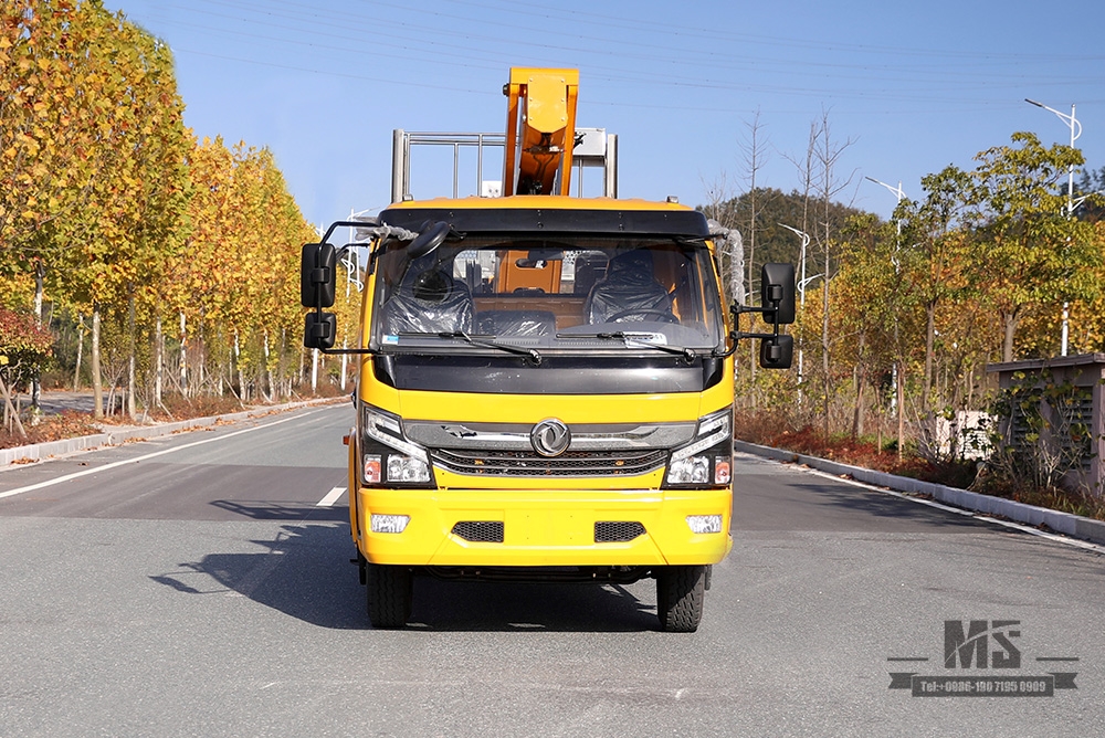 东风4*2轻卡尖头越野起重车_小型举升修边环卫车_出口专用微型整车