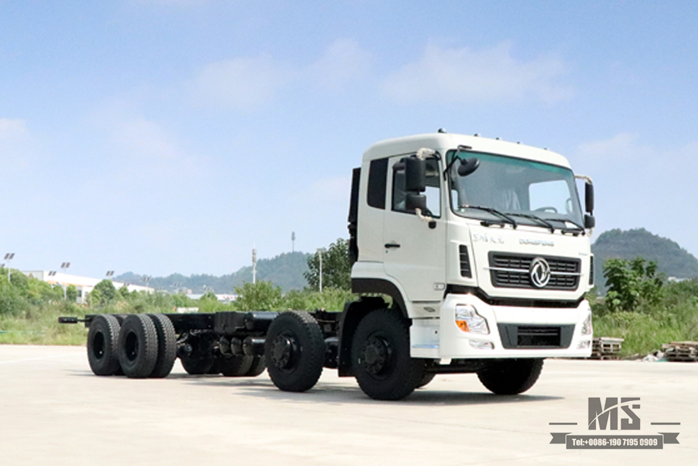东风8*4专用车底盘_30吨四桥东风重型商用整车 底盘_出口专用底盘定制改装