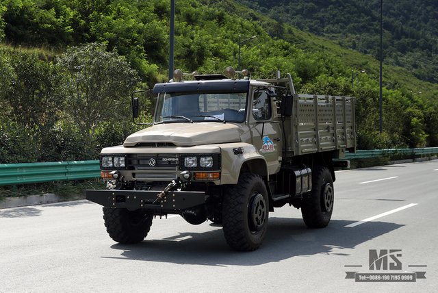 东风四轮驱动货车长头2.5吨越野卡车_4*4新型尖头驾驶室卡车_带绞车出口专用长途卡车整车