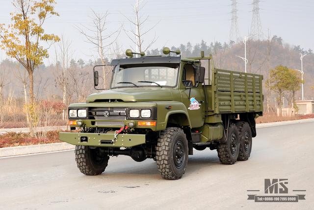 6×6东风EQ2082_170马力EQ2082六驱双玻越野专用车_240运输整车_出口专用整车
